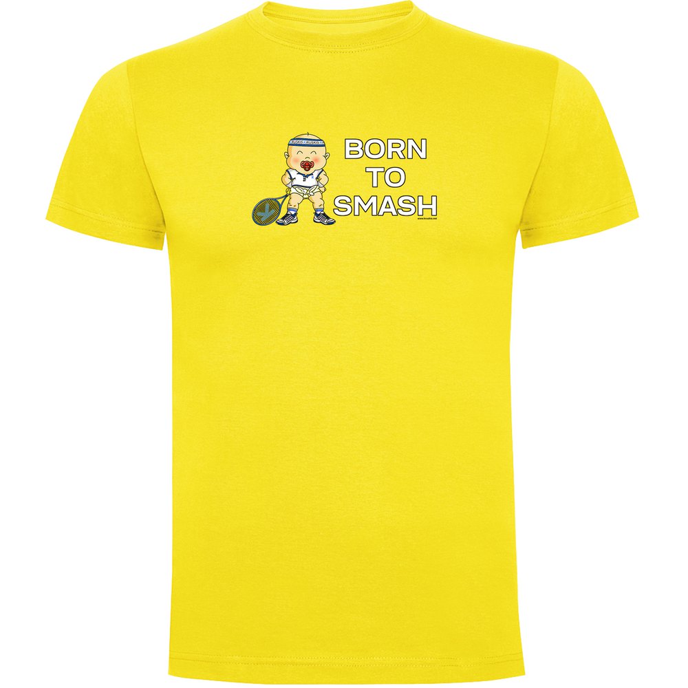 Kruskis Born To Smash Short Sleeve T-shirt Gelb S Mann Kruskis Born To Smash Short Sleeve T-shirt Gelb S Mann von Kruskis