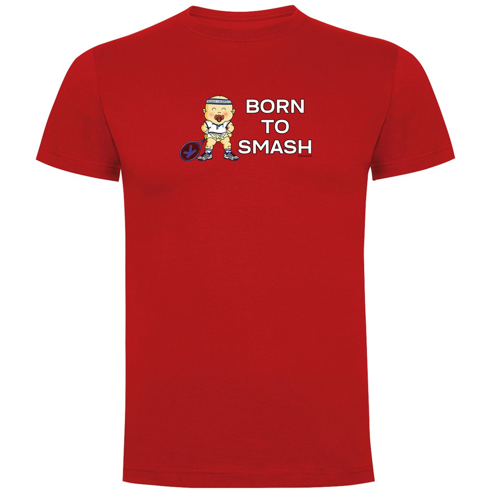 Kruskis Born To Smash Short Sleeve T-shirt Rot S Mann von Kruskis