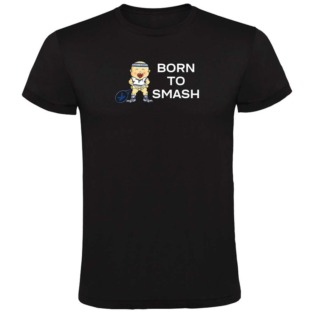 Kruskis Born To Smash Short Sleeve T-shirt Schwarz 3XL Mann von Kruskis