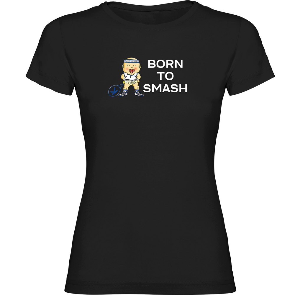 Kruskis Born To Smash Short Sleeve T-shirt Schwarz XL Frau von Kruskis