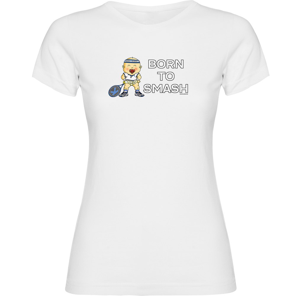 Kruskis Born To Smash Short Sleeve T-shirt Weiß M Frau Kruskis Born To Smash Short Sleeve T-shirt Weiß M Frau von Kruskis