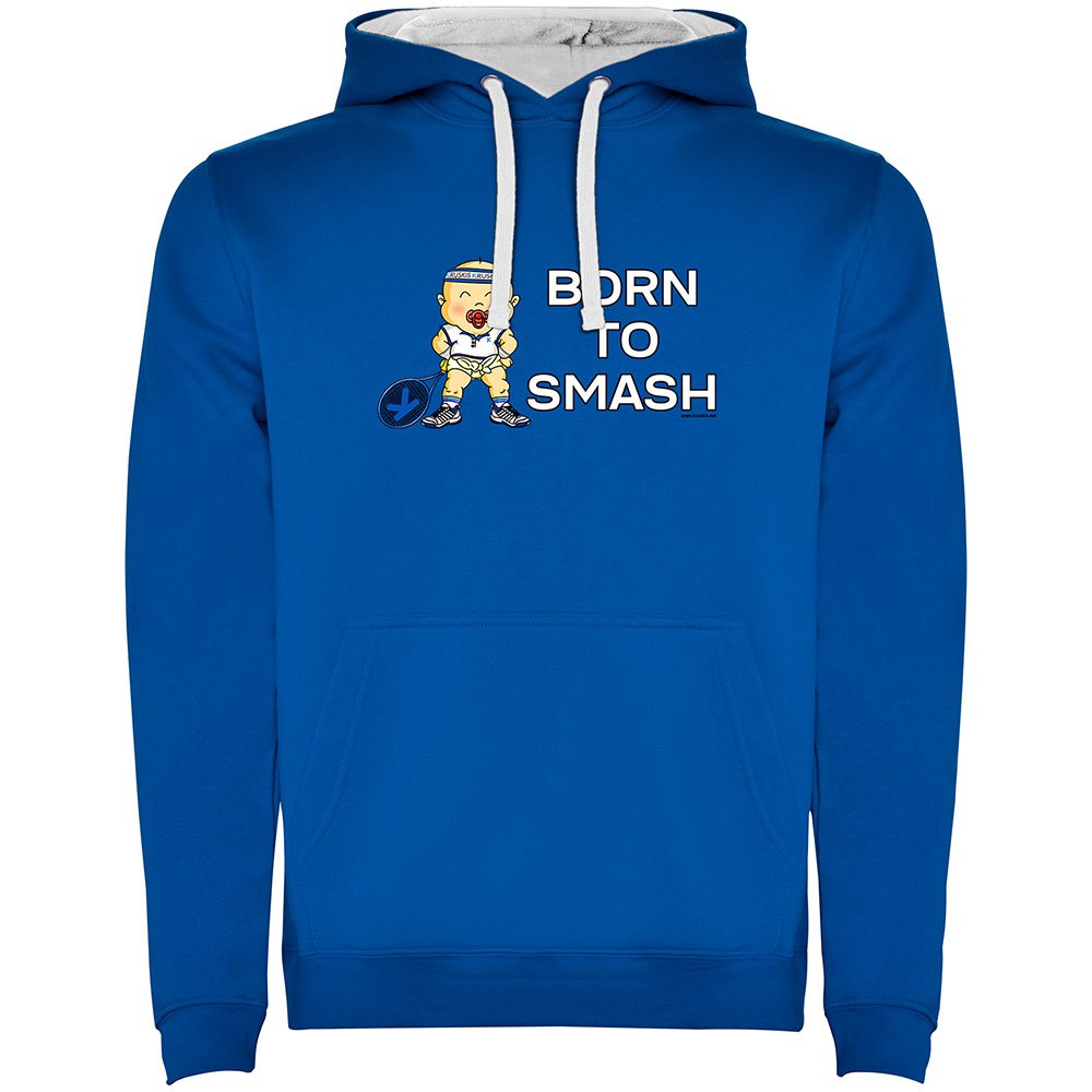Kruskis Born To Smash Two-colour Hoodie Blau 3XL Mann von Kruskis