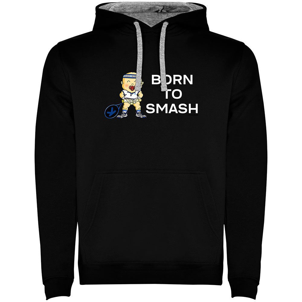 Kruskis Born To Smash Two-colour Hoodie Schwarz L Mann von Kruskis