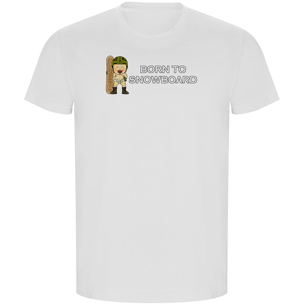 Kruskis Born To Snowboard Eco Short Sleeve T-shirt Weiß L Mann Kruskis Born To Snowboard Eco Short Sleeve T-shirt Weiß L Mann von Kruskis