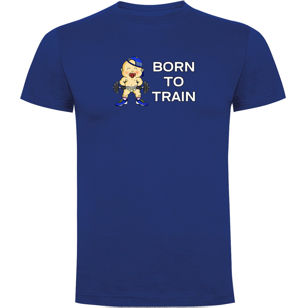 Kruskis Born To Train Short Sleeve T-shirt Blau XL Mann von Kruskis