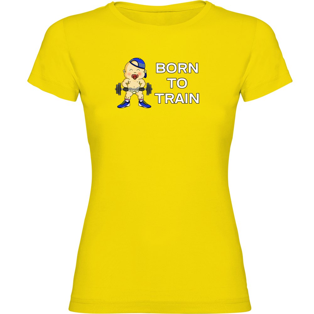 Kruskis Born To Train Short Sleeve T-shirt Gelb M Frau Kruskis Born To Train Short Sleeve T-shirt Gelb M Frau von Kruskis