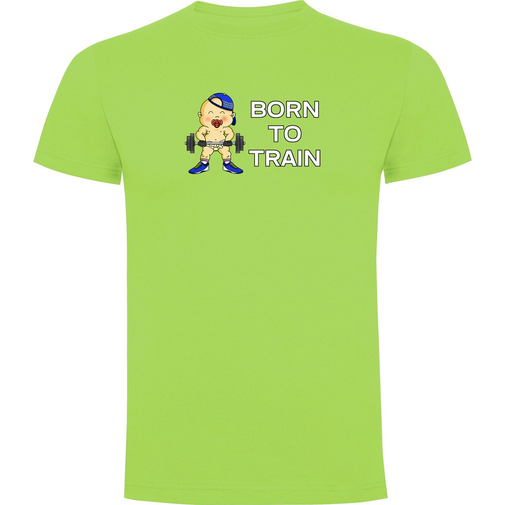 Kruskis Born To Train Short Sleeve T-shirt Grün 2XL Mann von Kruskis