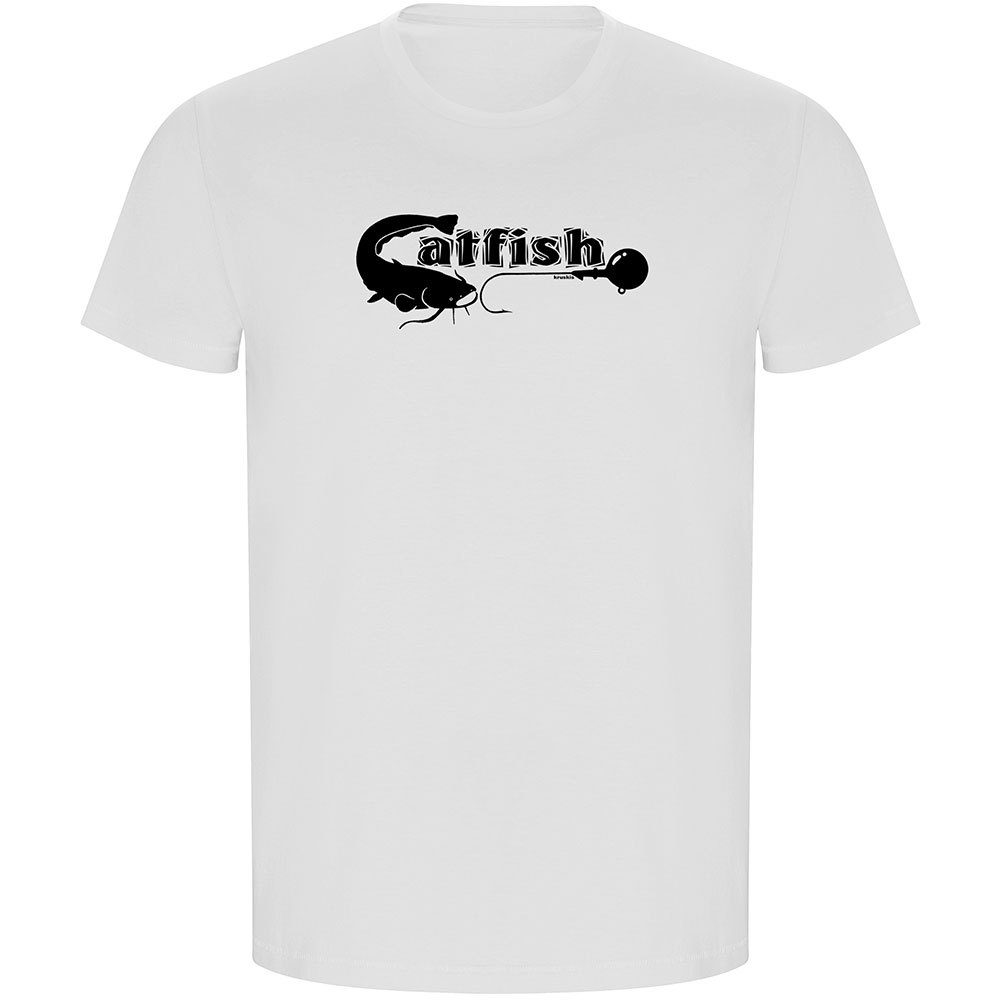 Kruskis Catfish Eco Short Sleeve T-shirt Weiß 2XL Mann von Kruskis