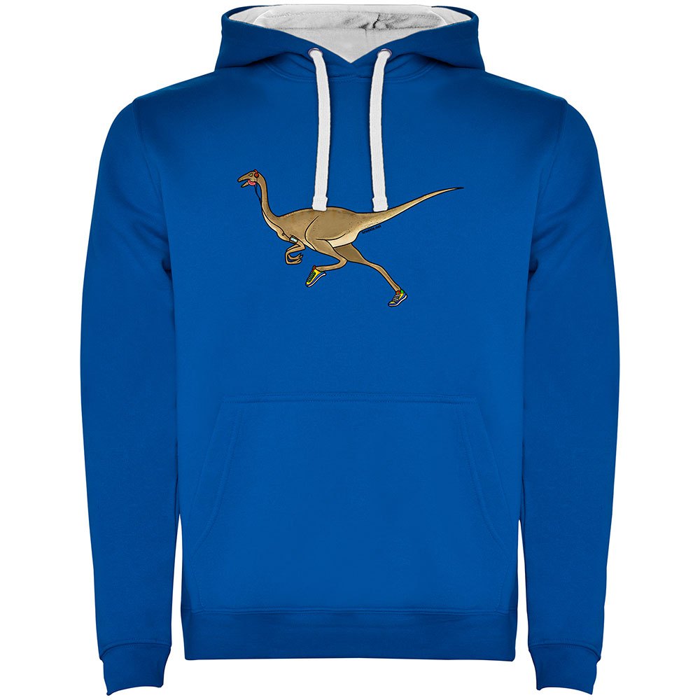 Kruskis Dino Run Two-colour Hoodie Blau 3XL Mann von Kruskis