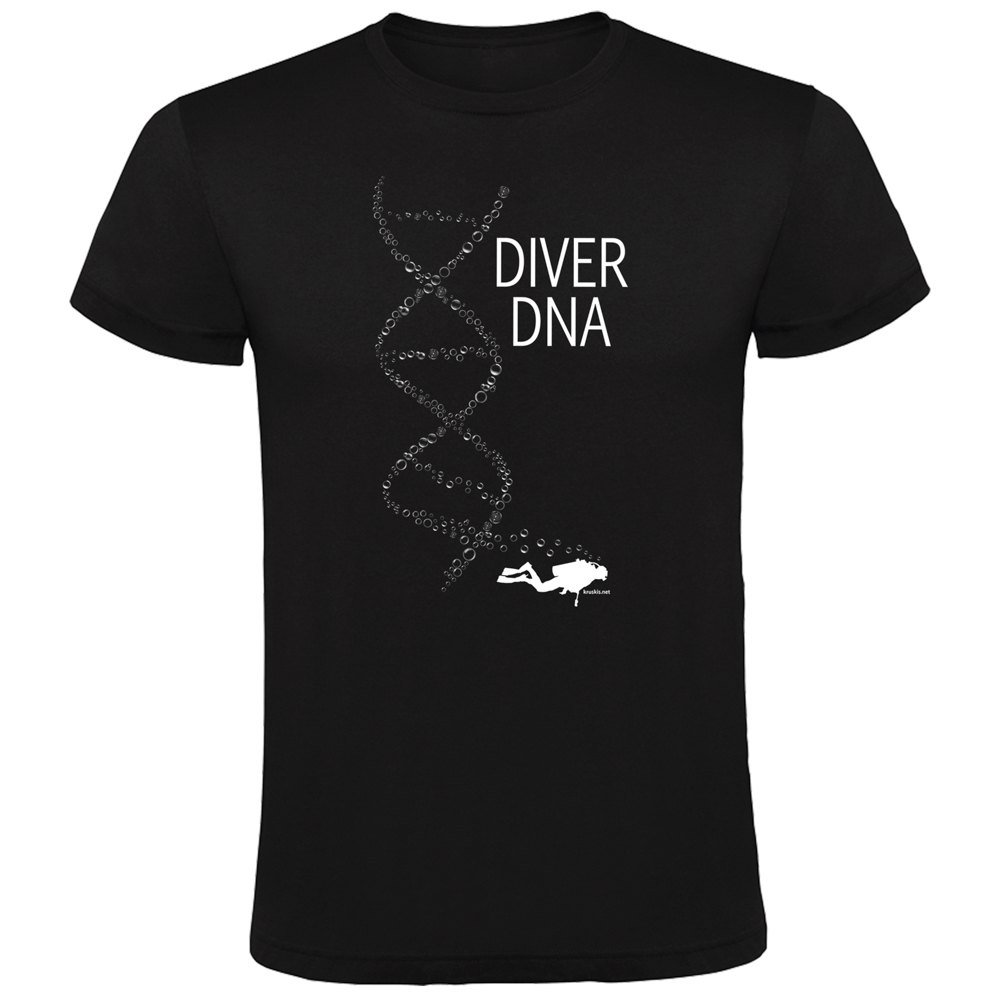 Kruskis Diver Dna Short Sleeve T-shirt Schwarz 3XL Mann von Kruskis