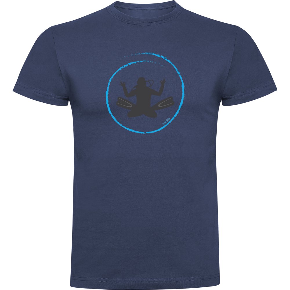 Kruskis Diver Zen Short Sleeve T-shirt Blau 3XL Mann von Kruskis