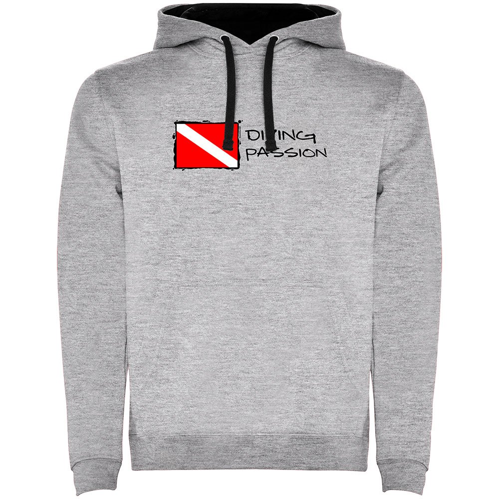 Kruskis Diving Passion Two-colour Hoodie Grau M Mann von Kruskis