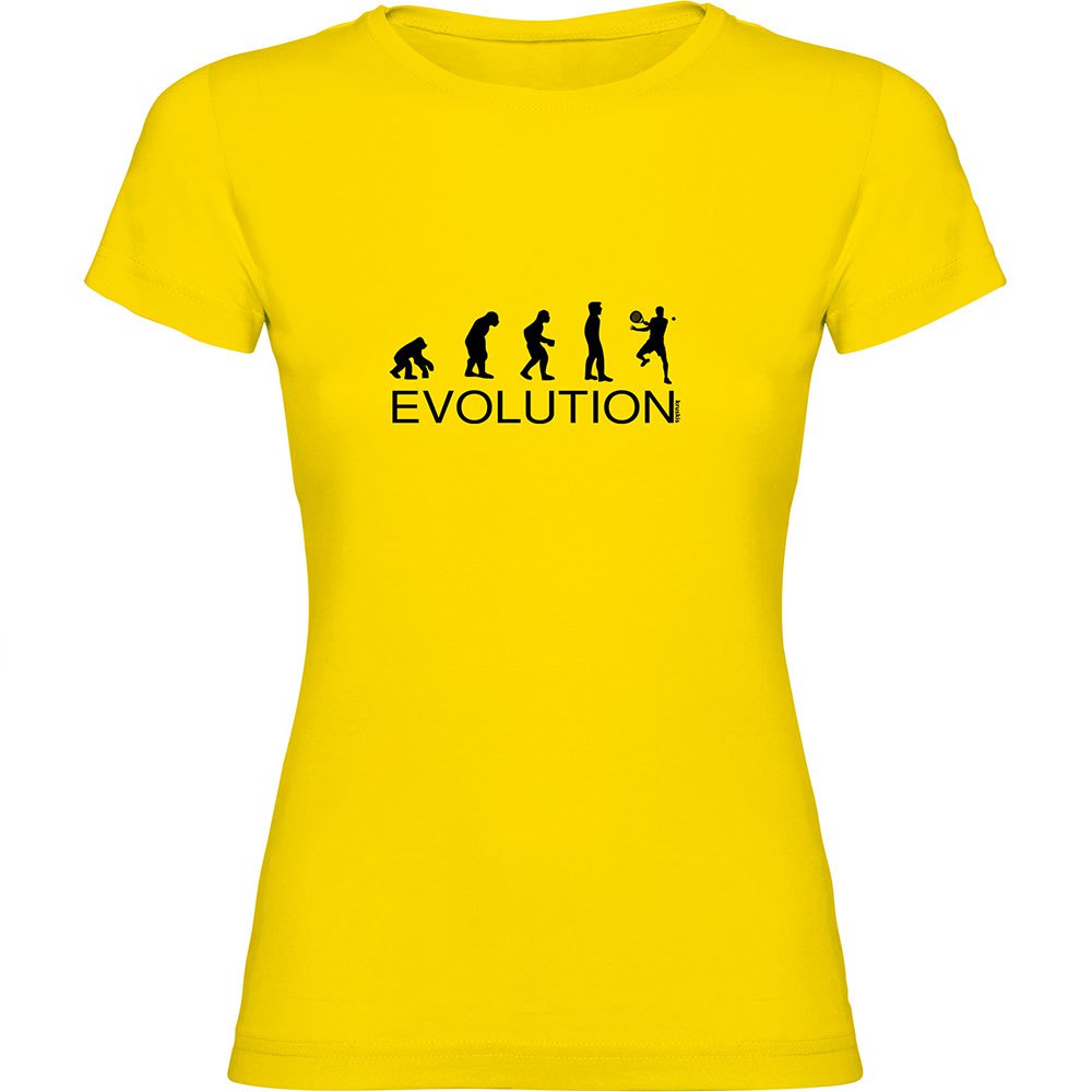 Kruskis Evolution Padel Short Sleeve T-shirt Gelb S Frau von Kruskis