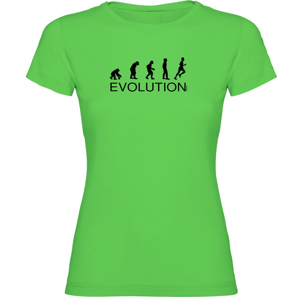 Kruskis Evolution Running Short Sleeve T-shirt Grün S Frau von Kruskis