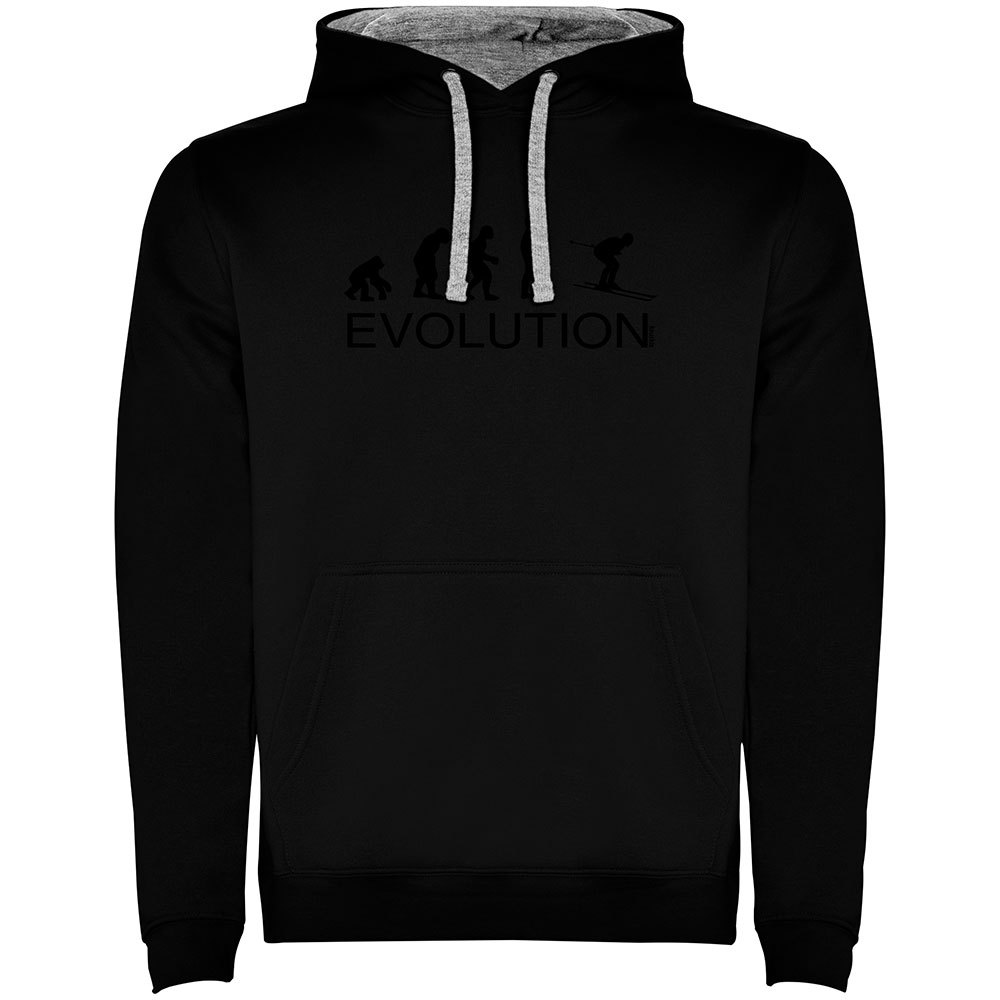 Kruskis Evolution Ski Two-colour Hoodie Schwarz 3XL Mann von Kruskis