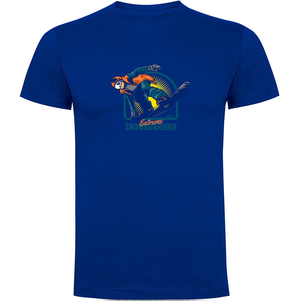 Kruskis Extreme Snowboarding Short Sleeve T-shirt Blau M Mann von Kruskis