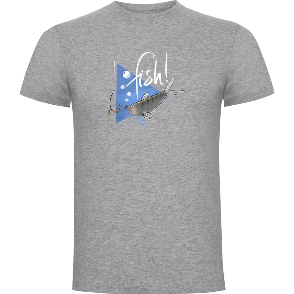Kruskis Fish Short Sleeve T-shirt Grau M Mann Kruskis Fish Short Sleeve T-shirt Grau M Mann von Kruskis