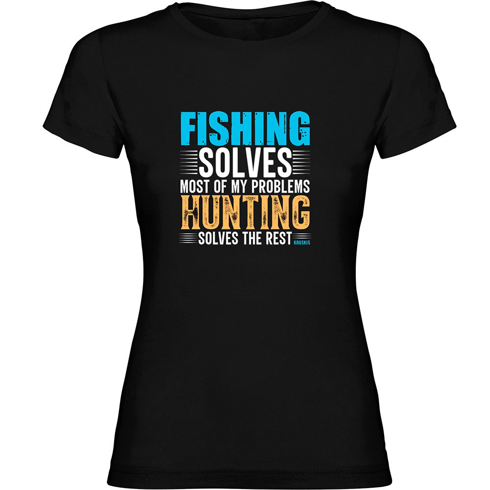 Kruskis Fishing Solves Short Sleeve T-shirt Schwarz XL Frau Kruskis Fishing Solves Short Sleeve T-shirt Schwarz XL Frau von Kruskis