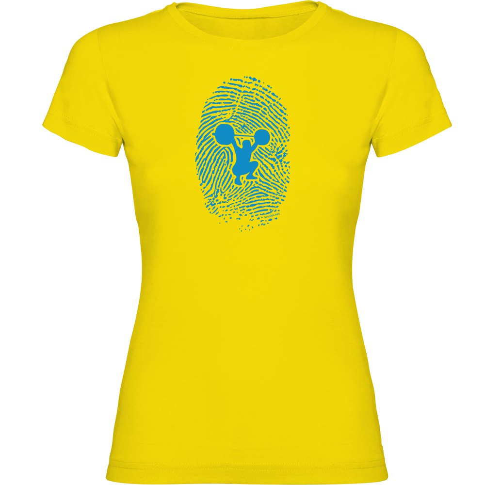 Kruskis Fitness Fingerprint Short Sleeve T-shirt Gelb S Frau Kruskis Fitness Fingerprint Short Sleeve T-shirt Gelb S Frau von Kruskis