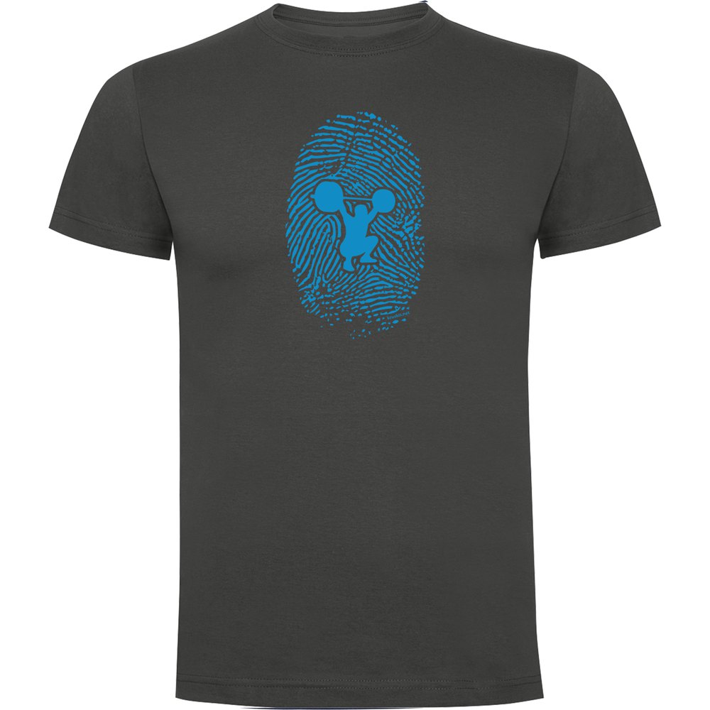 Kruskis Fitness Fingerprint Short Sleeve T-shirt Grau M Mann von Kruskis