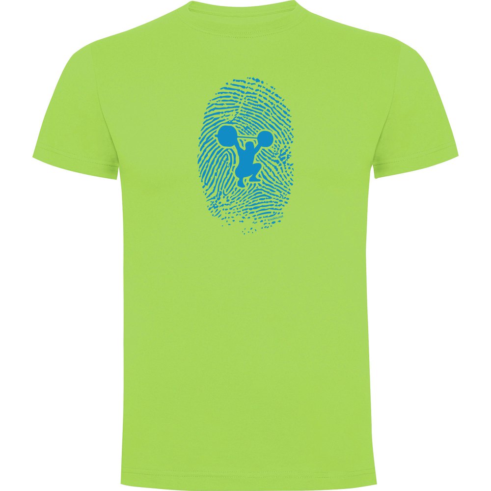 Kruskis Fitness Fingerprint Short Sleeve T-shirt Grün 2XL Mann von Kruskis