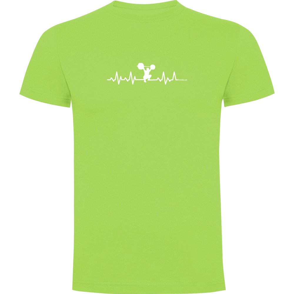 Kruskis Fitness Heartbeat Short Sleeve T-shirt Grün XL Mann von Kruskis