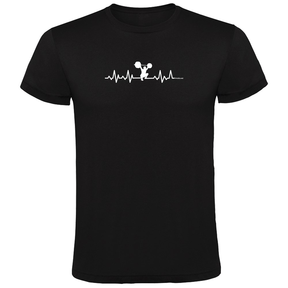 Kruskis Fitness Heartbeat Short Sleeve T-shirt Schwarz 3XL Mann von Kruskis