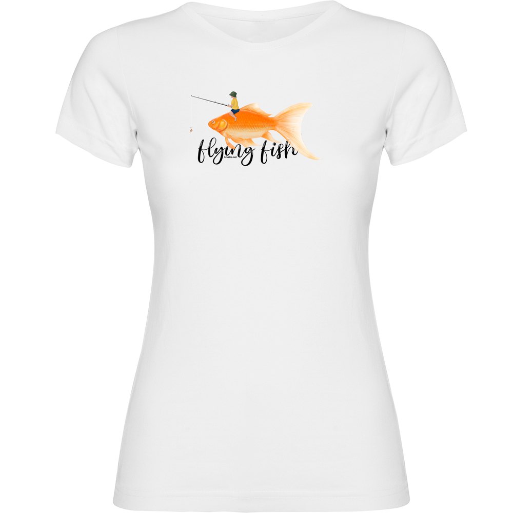 Kruskis Flying Fish Short Sleeve T-shirt Weiß XL Frau Kruskis Flying Fish Short Sleeve T-shirt Weiß XL Frau von Kruskis
