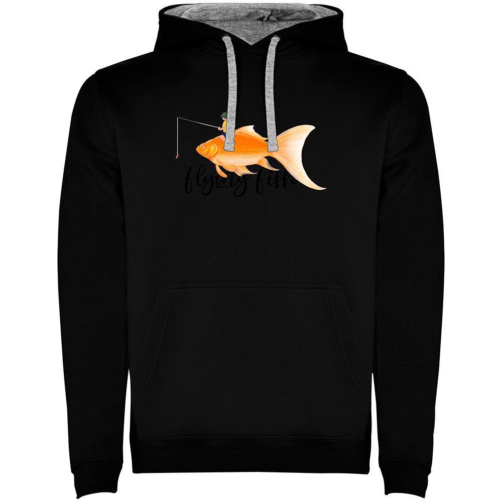 Kruskis Flying Fish Two-colour Hoodie Schwarz XL Mann Kruskis Flying Fish Two-colour Hoodie Schwarz XL Mann von Kruskis