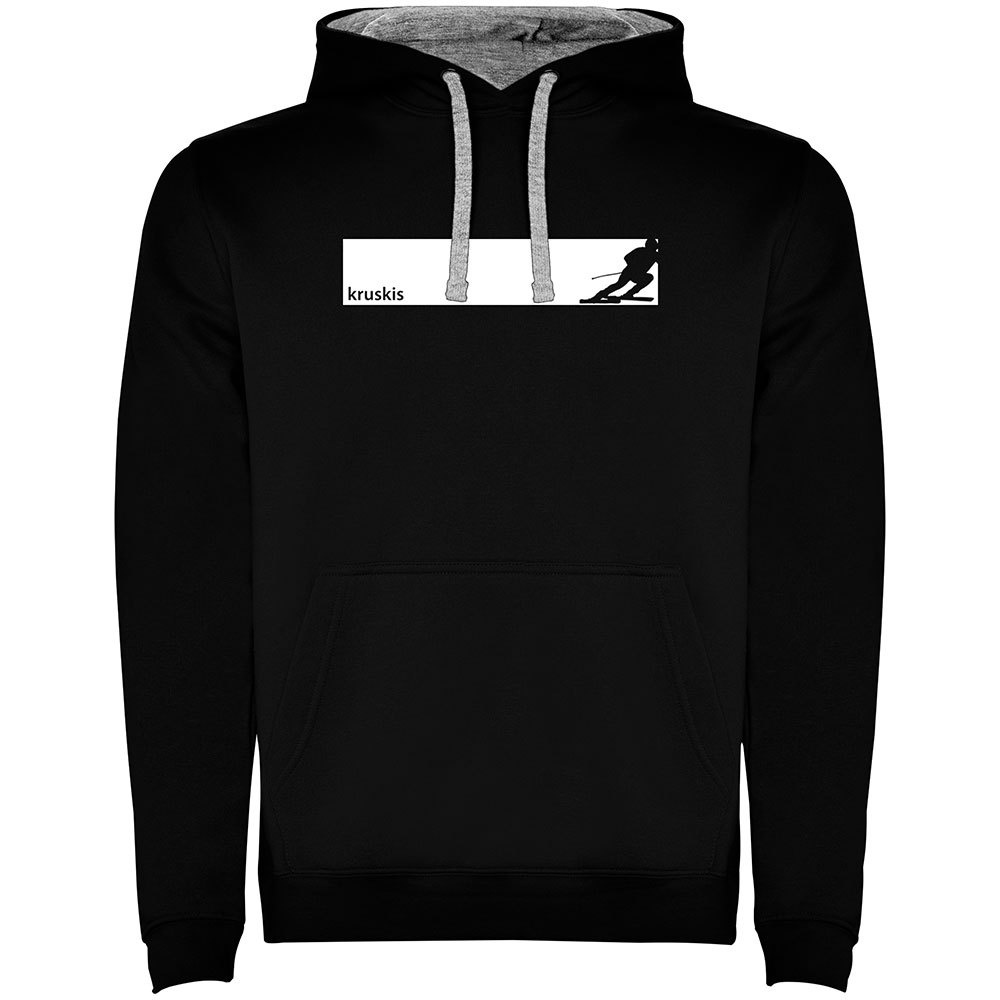 Kruskis Frame Ski Two-colour Hoodie Schwarz 2XL Mann von Kruskis