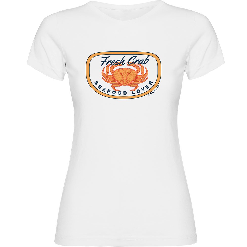 Kruskis Fresh Crab Short Sleeve T-shirt Weiß 2XL Frau von Kruskis