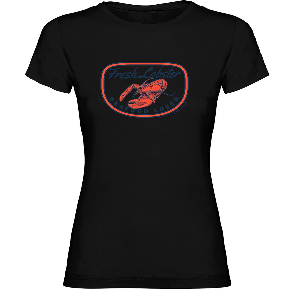 Kruskis Fresh Lobster Short Sleeve T-shirt Schwarz 2XL Frau von Kruskis