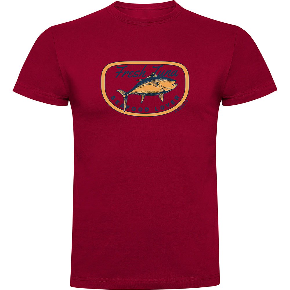 Kruskis Fresh Tuna Short Sleeve T-shirt Rot XL Mann von Kruskis