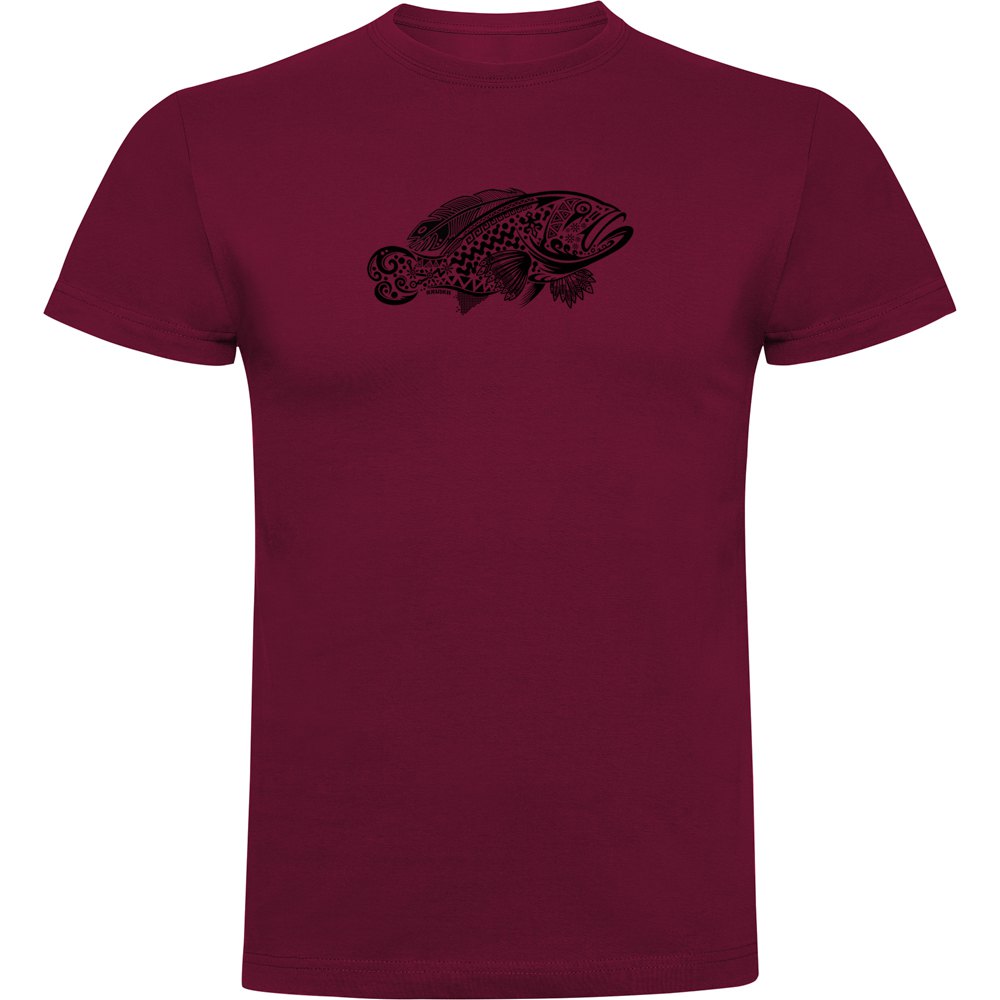 Kruskis Grouper Tribal Short Sleeve T-shirt Lila 3XL Mann von Kruskis