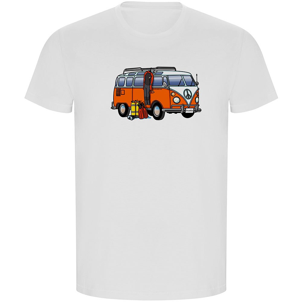 Kruskis Hippie Van Dive Eco Short Sleeve T-shirt Weiß S Mann von Kruskis