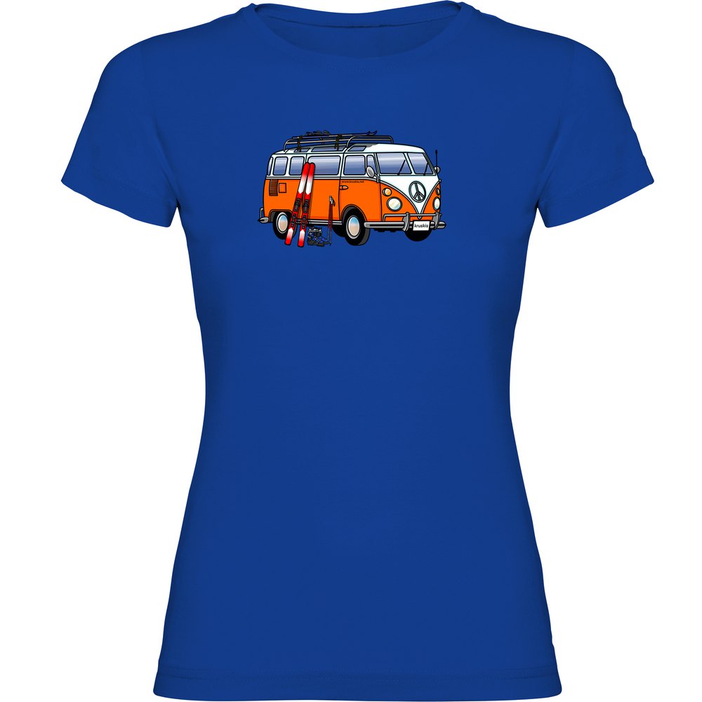 Kruskis Hippie Van Ski Short Sleeve T-shirt Blau M Frau Kruskis Hippie Van Ski Short Sleeve T-shirt Blau M Frau von Kruskis