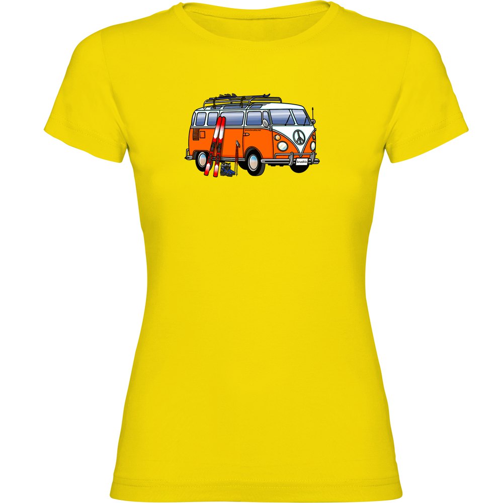 Kruskis Hippie Van Ski Short Sleeve T-shirt Gelb L Frau Kruskis Hippie Van Ski Short Sleeve T-shirt Gelb L Frau von Kruskis