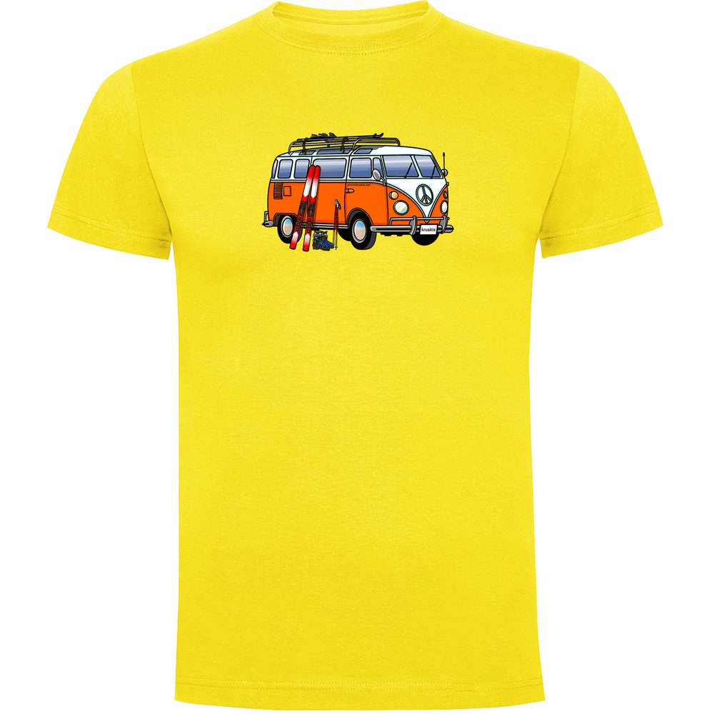Kruskis Hippie Van Ski Short Sleeve T-shirt Gelb XL Mann Kruskis Hippie Van Ski Short Sleeve T-shirt Gelb XL Mann von Kruskis