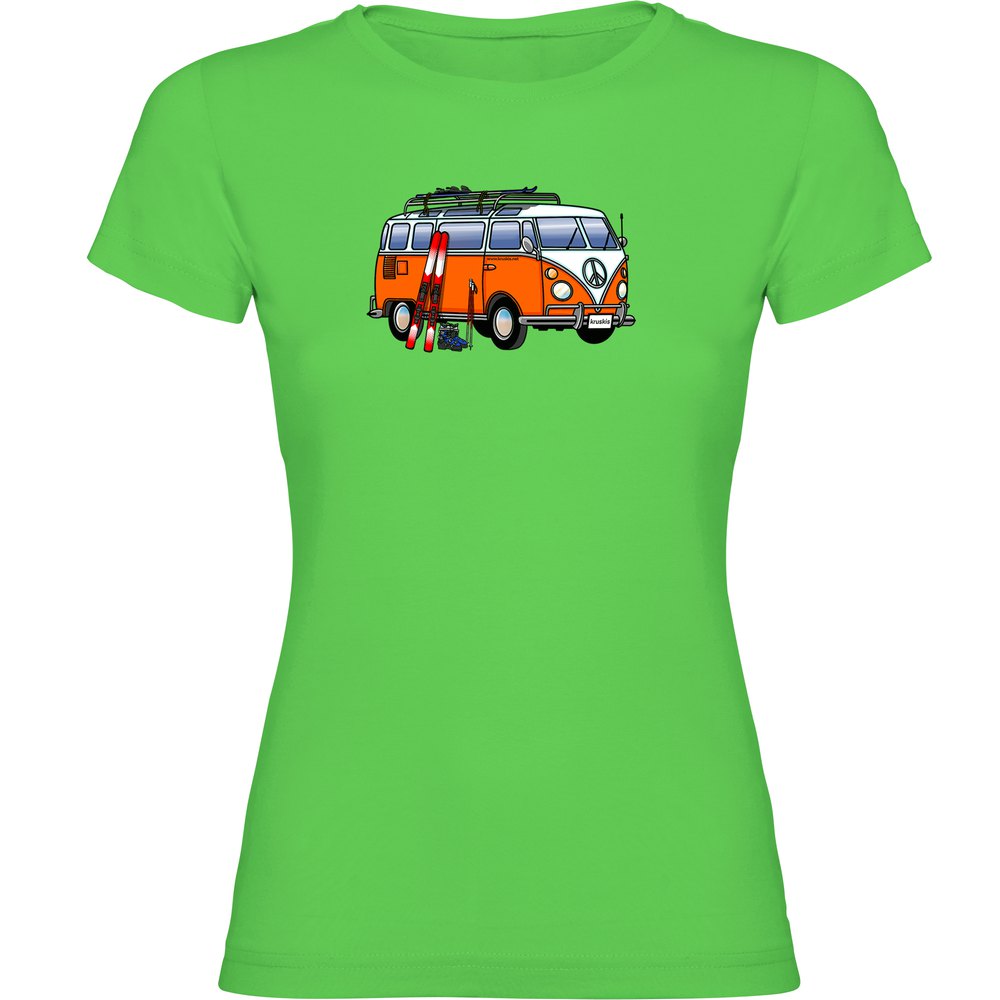 Kruskis Hippie Van Ski Short Sleeve T-shirt Grün L Frau Kruskis Hippie Van Ski Short Sleeve T-shirt Grün L Frau von Kruskis