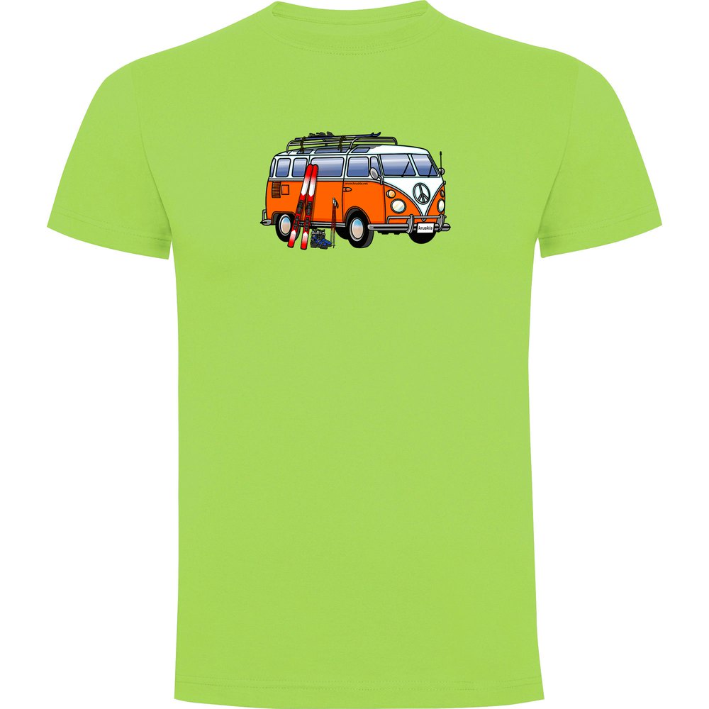 Kruskis Hippie Van Ski Short Sleeve T-shirt Grün M Mann Kruskis Hippie Van Ski Short Sleeve T-shirt Grün M Mann von Kruskis