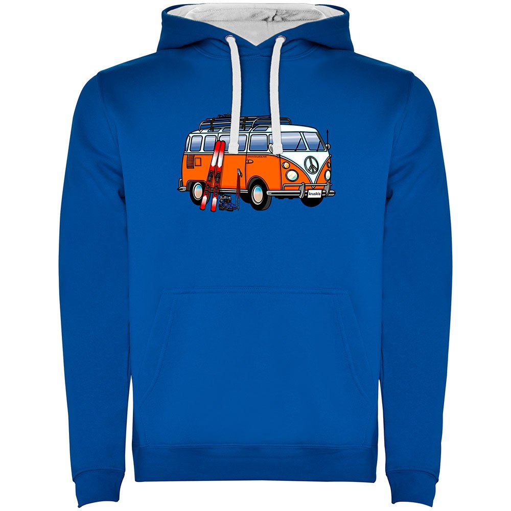 Kruskis Hippie Van Ski Two-colour Hoodie Blau M Mann von Kruskis