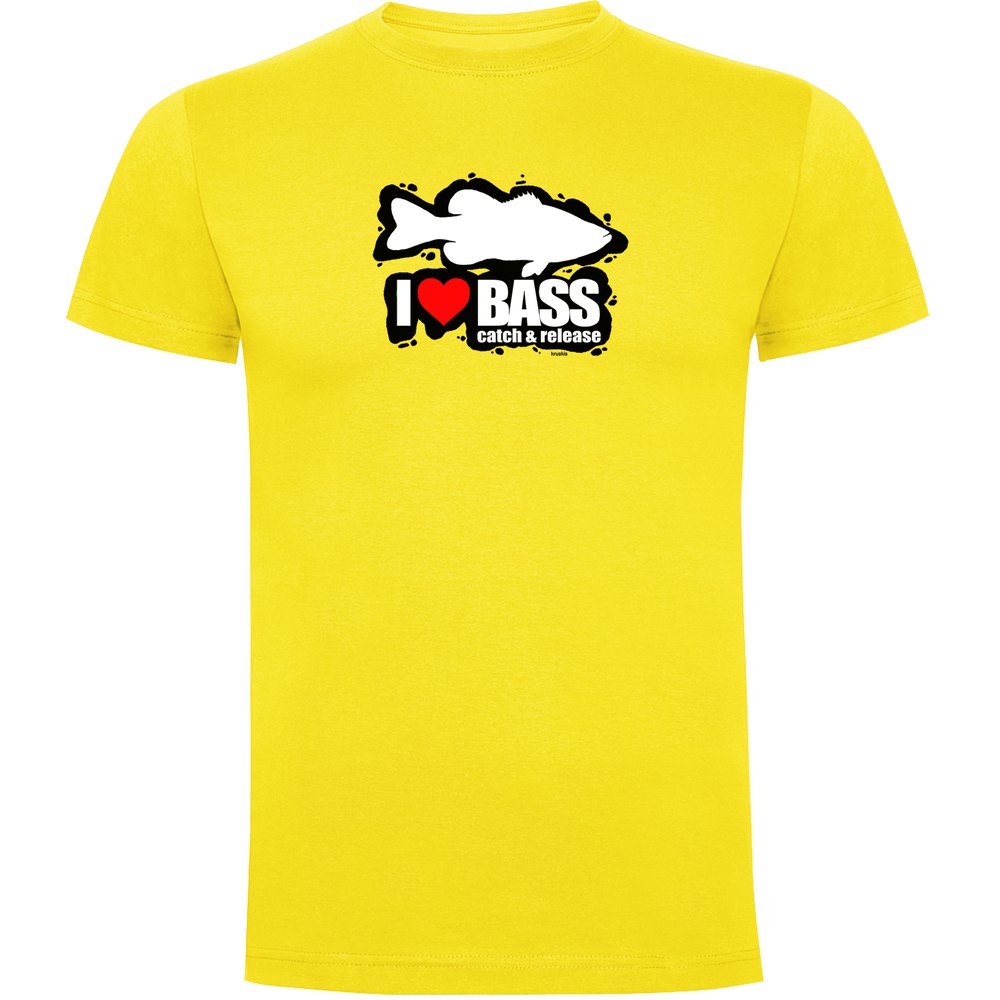 Kruskis I Love Bass Short Sleeve T-shirt Gelb 2XL Mann Kruskis I Love Bass Short Sleeve T-shirt Gelb 2XL Mann von Kruskis