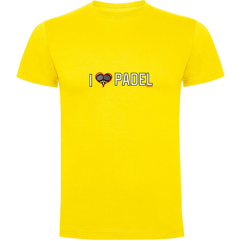 Kruskis I Love Padel Short Sleeve T-shirt Gelb XL Mann Kruskis I Love Padel Short Sleeve T-shirt Gelb XL Mann von Kruskis