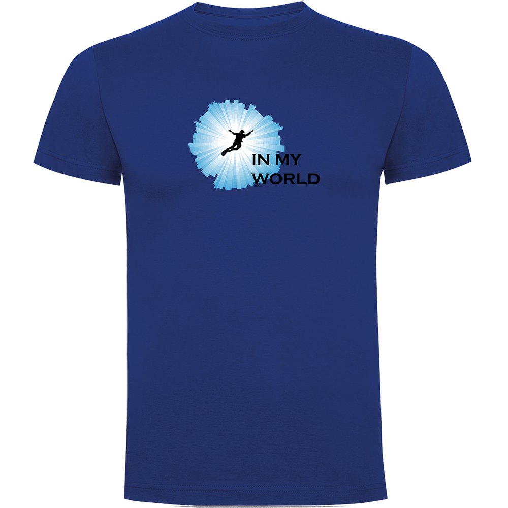 Kruskis In My World Short Sleeve T-shirt Blau S Mann von Kruskis