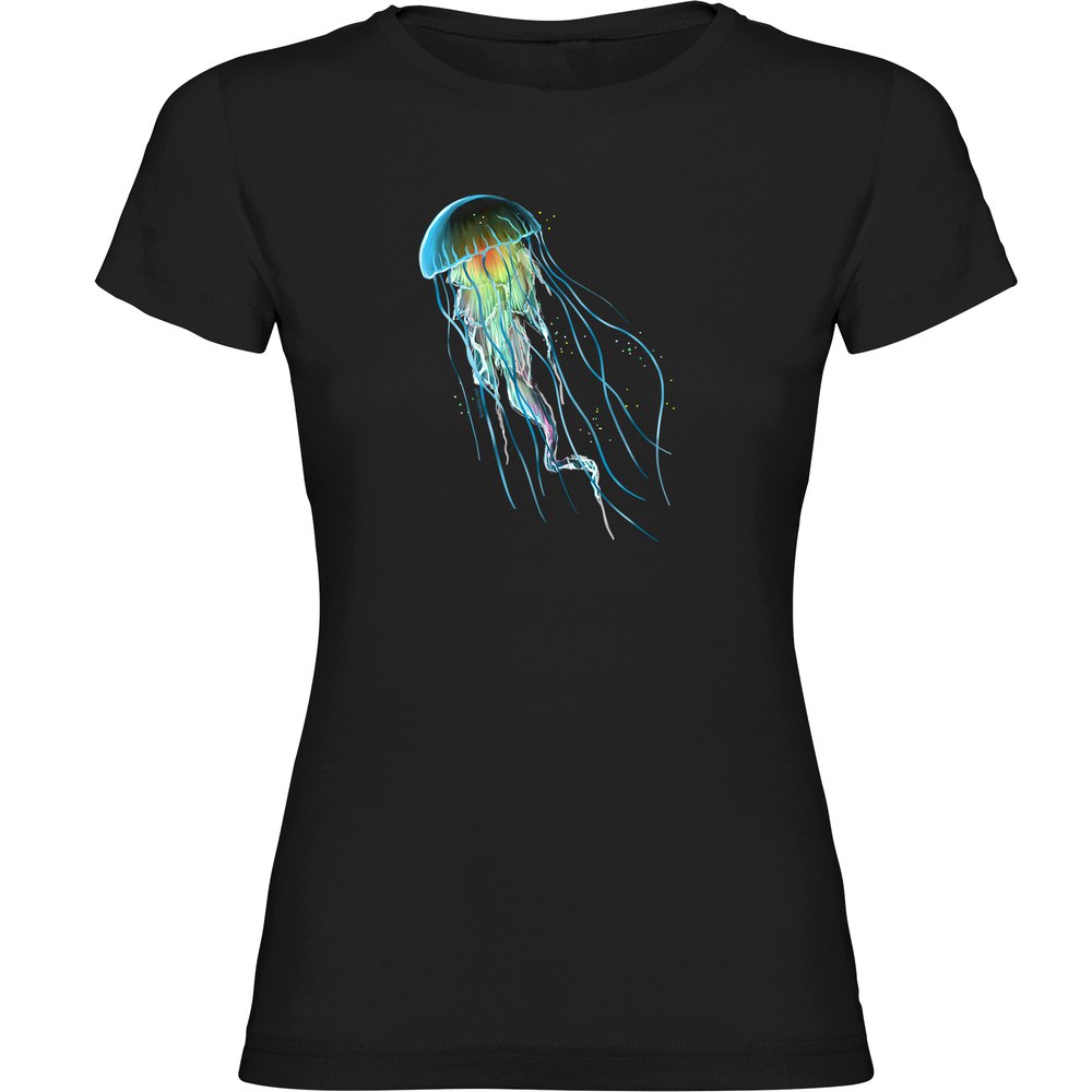 Kruskis Jellyfish Short Sleeve T-shirt Schwarz 2XL Mann von Kruskis