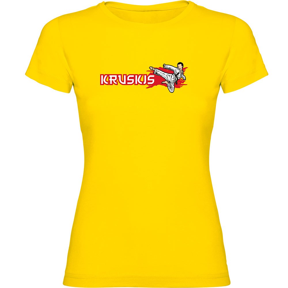 Kruskis Judo Short Sleeve T-shirt Gelb L Frau von Kruskis