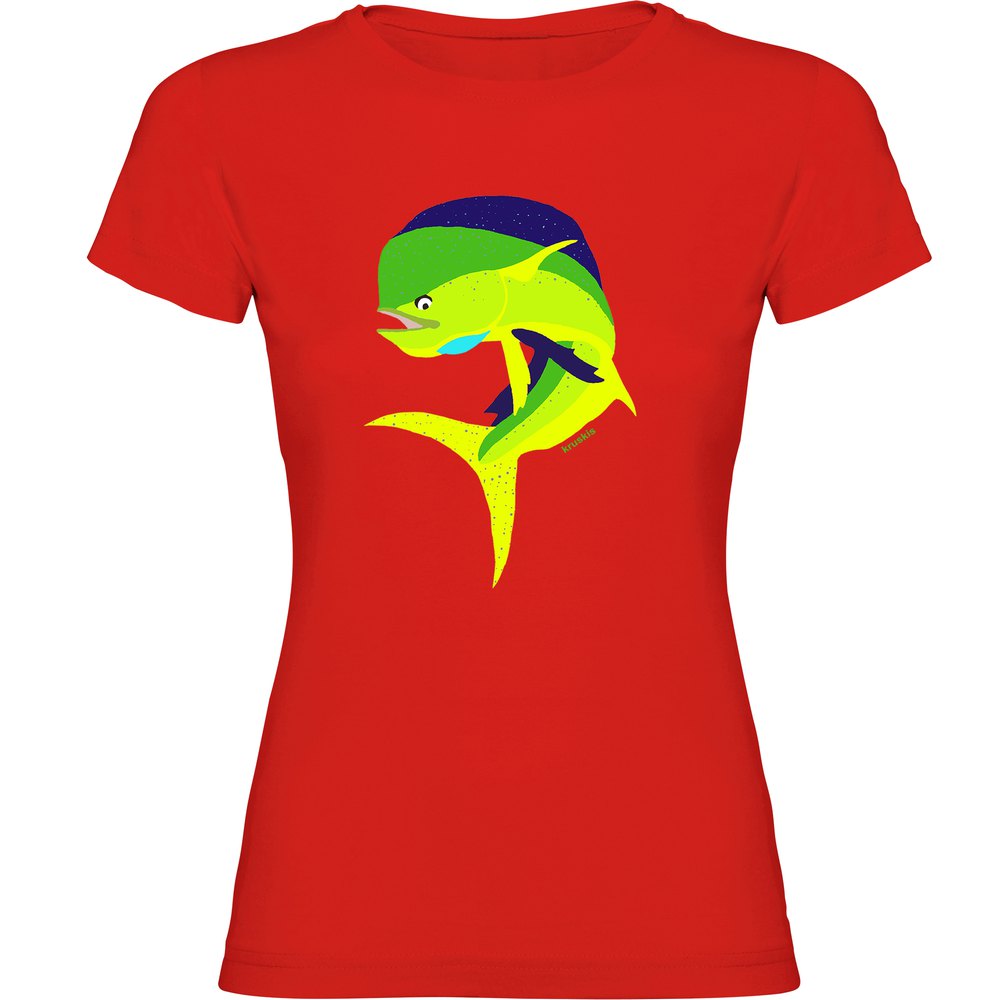Kruskis Jumping Dorado Short Sleeve T-shirt Rot S Frau Kruskis Jumping Dorado Short Sleeve T-shirt Rot S Frau von Kruskis