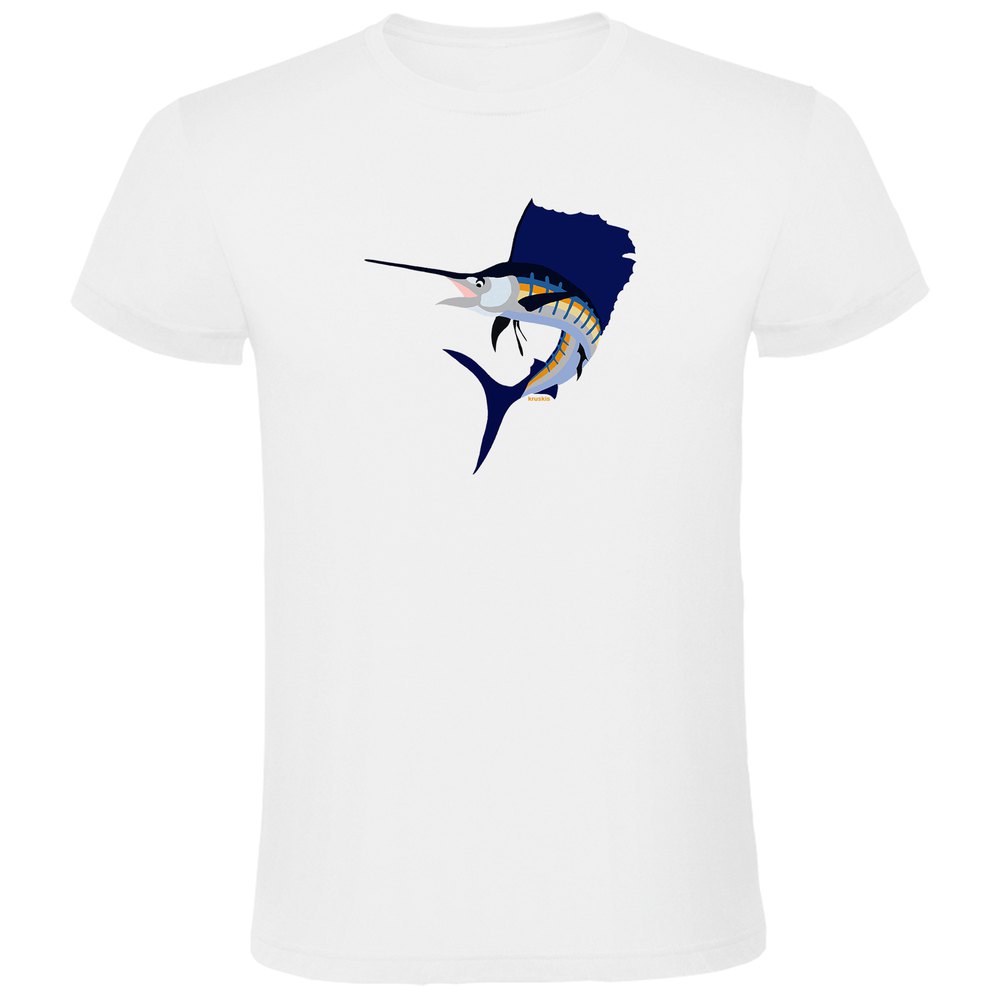 Kruskis Jumping Sailfish Short Sleeve T-shirt Weiß XL Mann von Kruskis