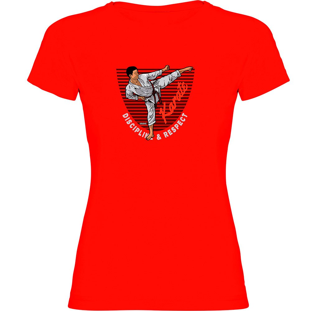Kruskis Karate Short Sleeve T-shirt Rot L Frau von Kruskis