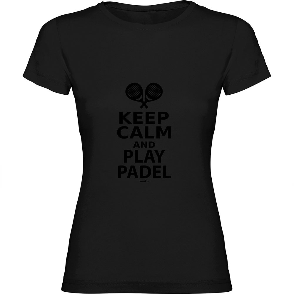 Kruskis Keep Calm And Play Padel Short Sleeve T-shirt Schwarz S Frau Kruskis Keep Calm And Play Padel Short Sleeve T-shirt Schwarz S Frau von Kruskis